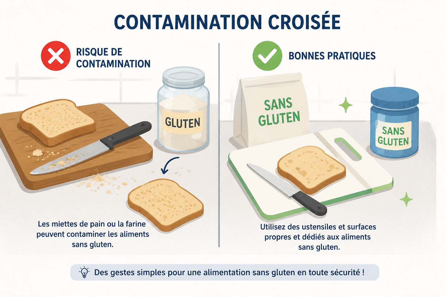 Contamination croisée : comment reconnaître une vraie marque sans gluten ?