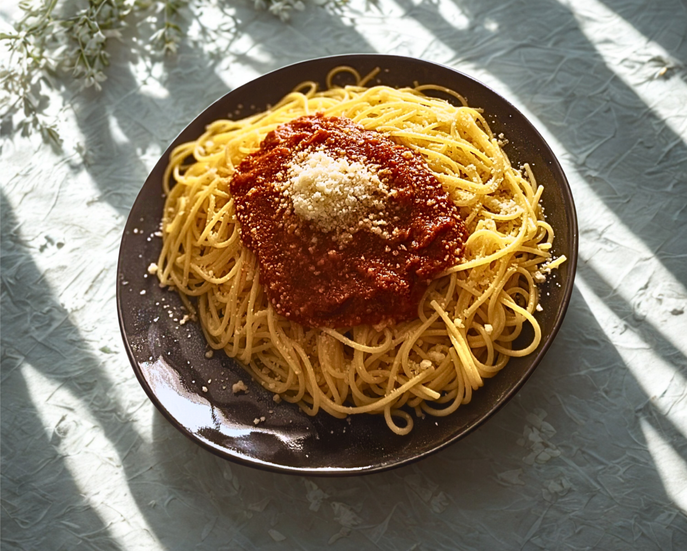 Spaghetti sauce tomate